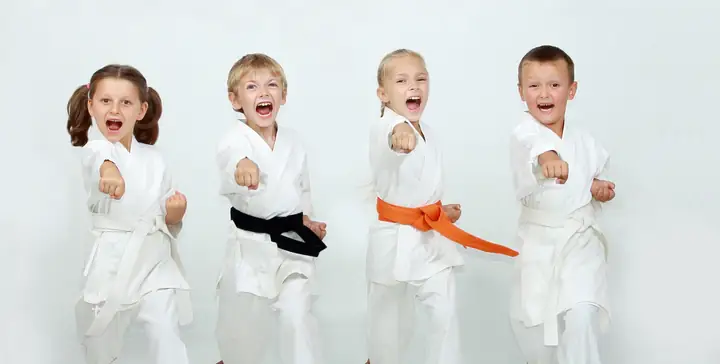 Дети на taekwondo