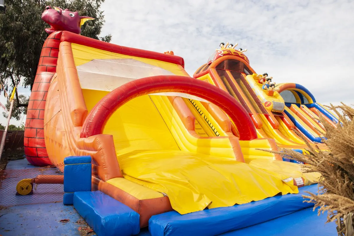 Большие надувные водные горки ABC Summer Fun Zone